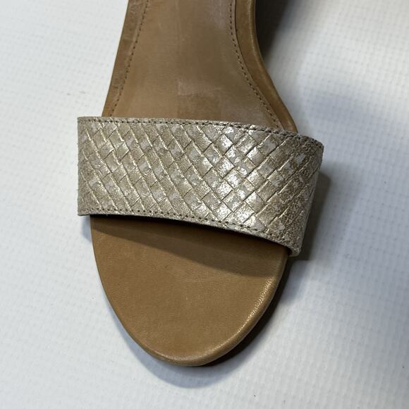 UGG Cream and Tan Wedge Sandals - Picture 10 of 14